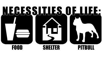 Pitbull Necessities of Life Decal