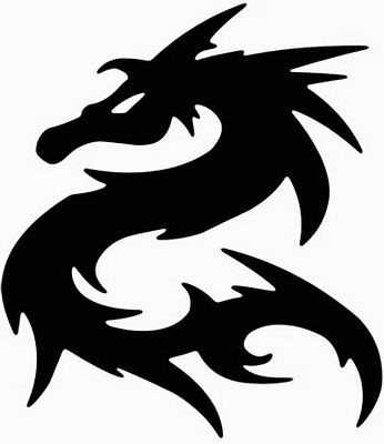 Tribal Dragon Sticker 2265