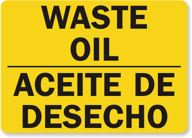Bilingual Chemical Hazard Sign