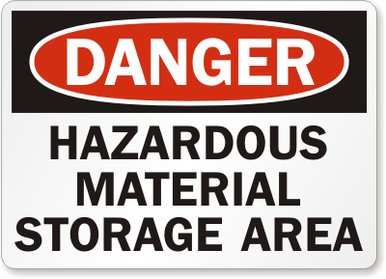 Hazardous Material Danger Sign 4