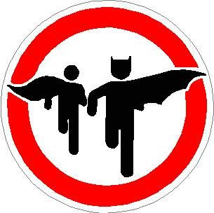 Batman and Robin Circular Decal Sticker