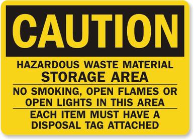 No Smoking Caution Sign