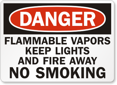 No Smoking Danger Sign 2