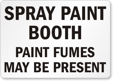 Spray Paint Chemical Hazard Sign