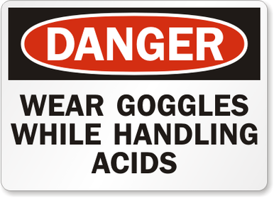 Wear Goggles Danger Sign 2