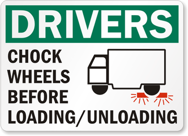 Chock Wheel Sign 01