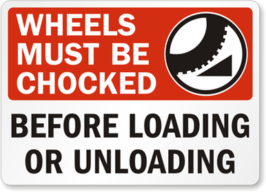 Chock Wheel Sign 02