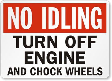 Chock Wheel Sign 27