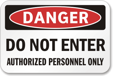 Danger Keep Out Sign K 1017