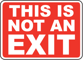 Exit Entrance Sign 03