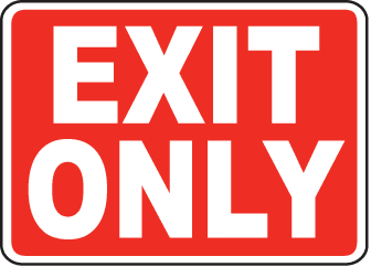 Exit Entrance Sign 16