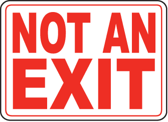 Exit Entrance Sign 17