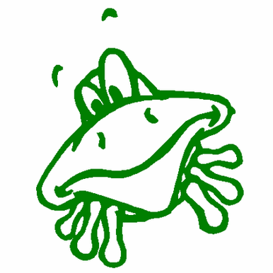 Frog Head vinyl sticker 462