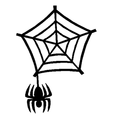 Spider Web decal 519