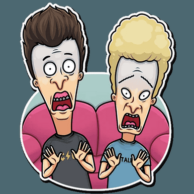 beavis and butthead mtv funny cartoon sticker 4