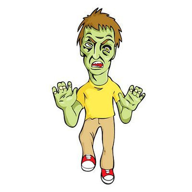 Walking Dead Zombie Sticker 41