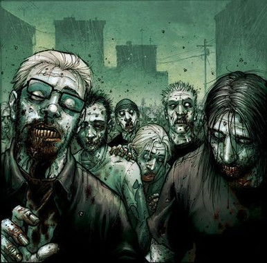 zombie take over sticker