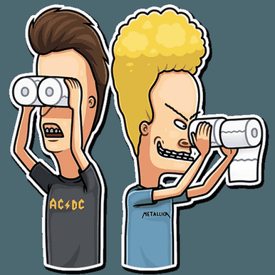 beavis and butthead mtv funny cartoon sticker 30
