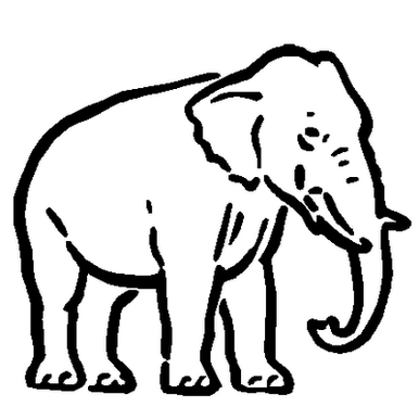Elephant Decal 2
