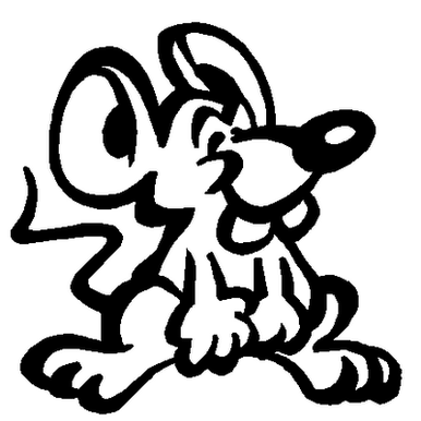 Mouse vinyl decal 03a