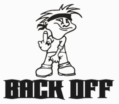 Back Off Car Decal 11
