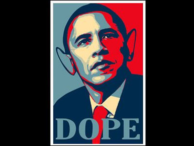 OBAMA Dope Obama Sticker