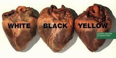 anti racist 3 hearts sticker