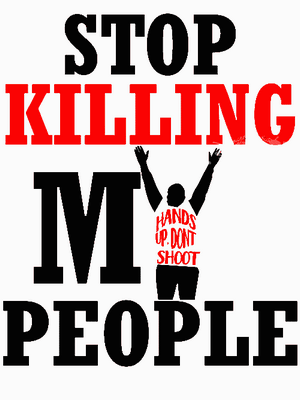 Stop Killing My People BUMPER STICKER