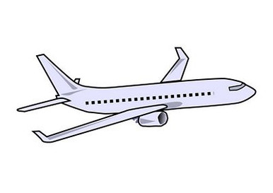 Airplane Clipart Sticker