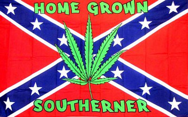 home grown southerner rebel flag sticker