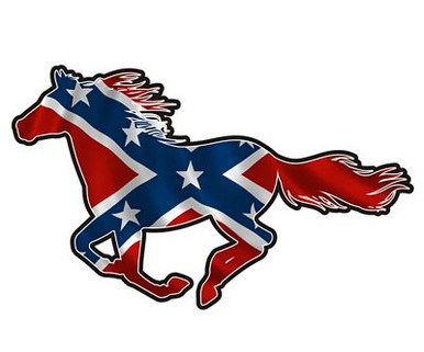 horse rebel sticker LEFT