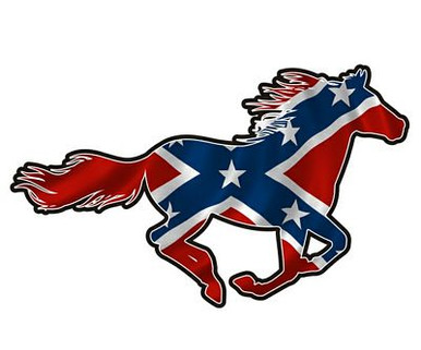 horse rebel sticker RIGHT