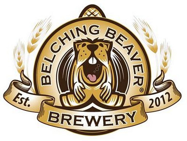 BELCHING BEAVER BREWERY LOGO STICKER