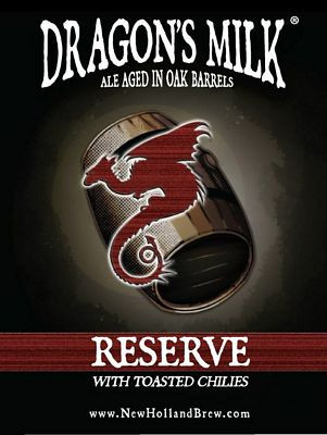 New Holland Dragons Milk toasted chilies logo sticker