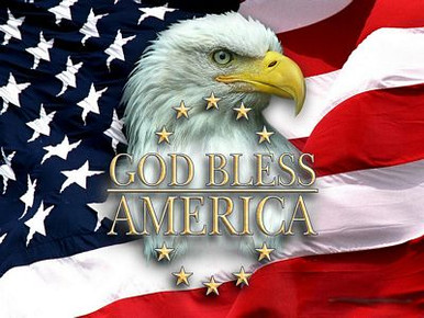 American Patriotic God Bless America Sticker