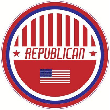 Republican Patriotic Circle Sticker