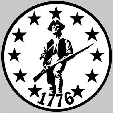 Minute Man 1776 Patriot sticker