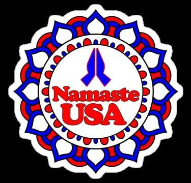 NAMASTE USA STICKER