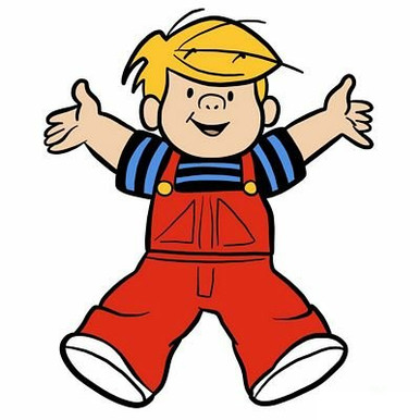 Dennis the Menace Jump Toon Sticker