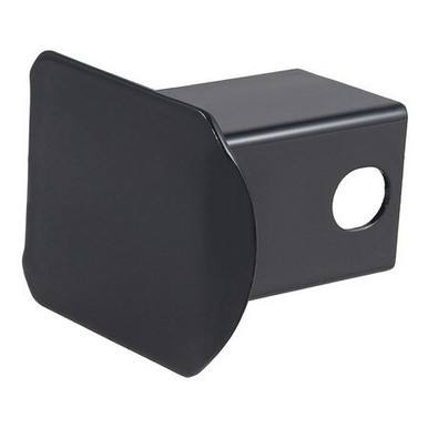 1 Satin Black Powder Coated Solid Steel 2 inch Hitch Cover