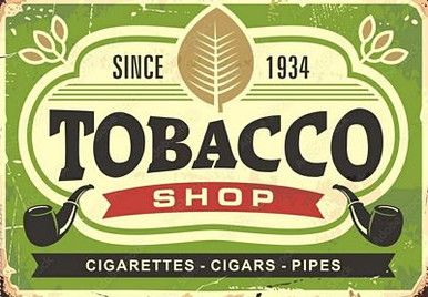 TOBACCO SHOP STICKER