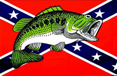trout with rebel flag sticker 33