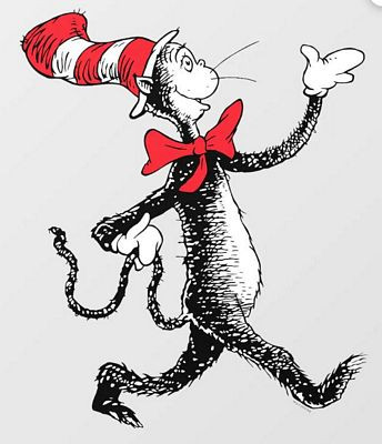 Cat in the hat walking