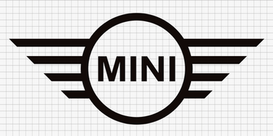MINI CAR LOGO STIKCER