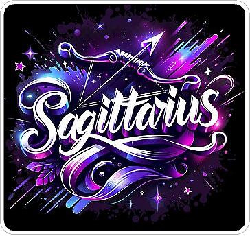 Sagittarius Color Zodiac Sticker