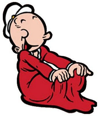 SWEET PEA COLOR POPEYE STICKER