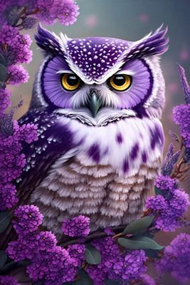 OWL BIRD AI ART STICKER 13