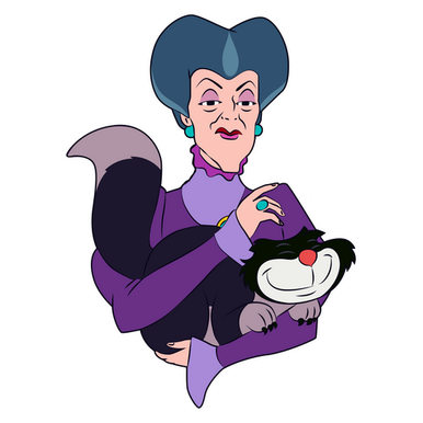 cinderella lady tremaine lucifer cartoon sticker