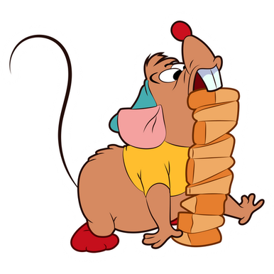 cinderell gus cheese sticker