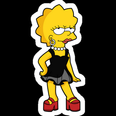 lisa gorgeous simpsons sticker
